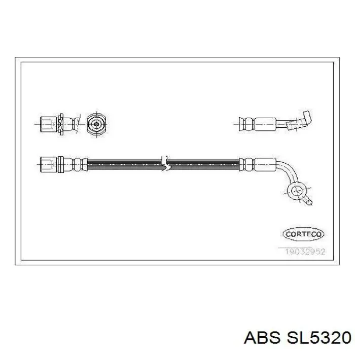 Шланг гальмівний передній SL5320 ABS