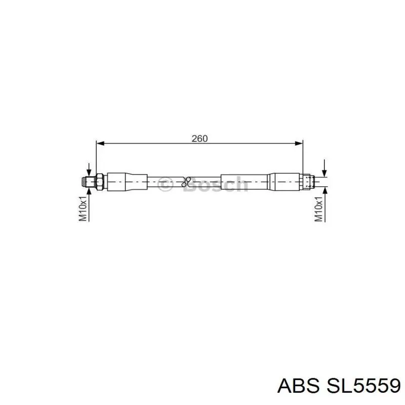 Купити SL5559 ABS Гальмівні шланги передні