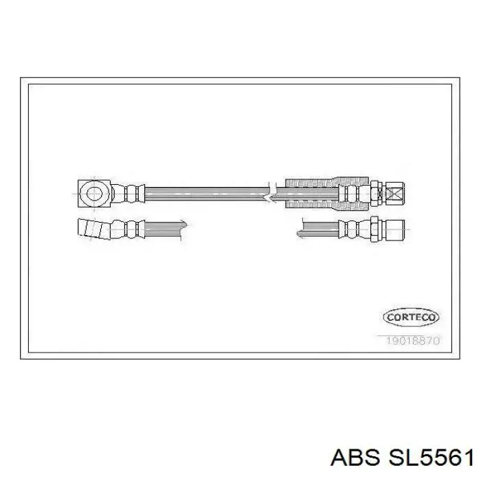 SL5561 ABS шланг гальмівний