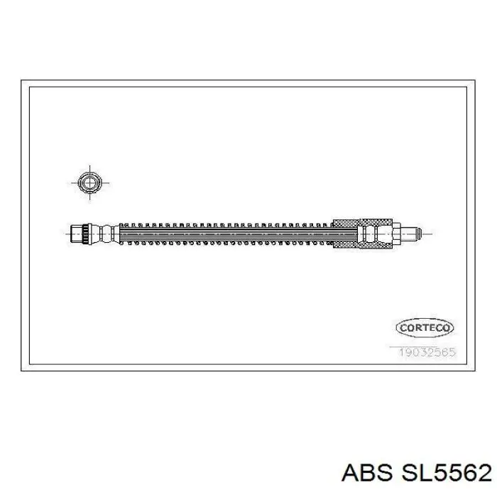 SL5562 ABS шланг гальмівний задній