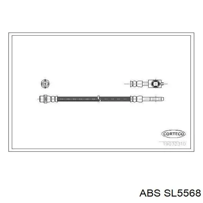 Купити SL5568 ABS Шланг гальмівний задній