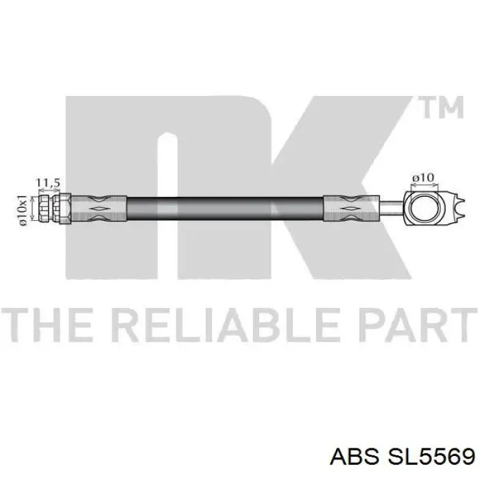 Купити SL5569 ABS Гальмівні шланги передні