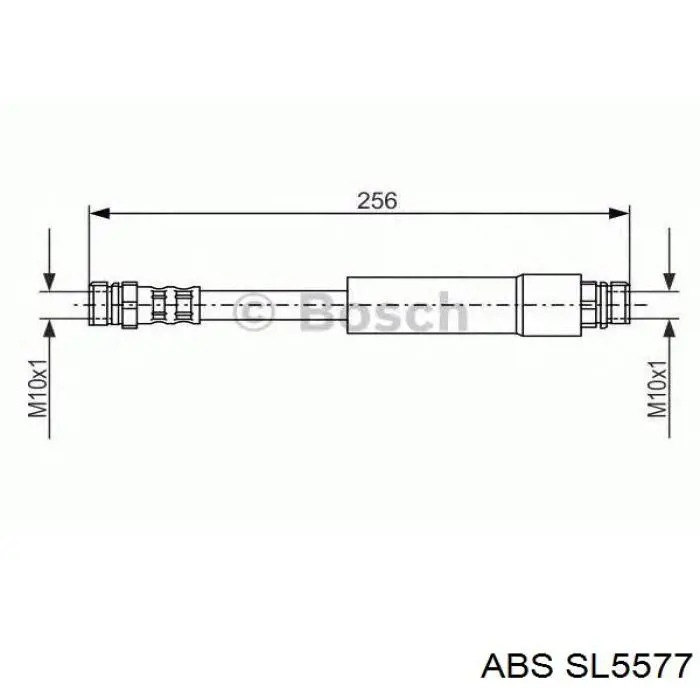 Купити SL5577 ABS Шланг гальмівний задній