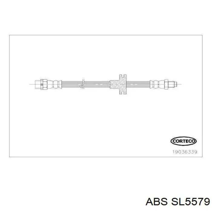 Шланг гальмівний передній ABS SL5579 ціна, від 7.16 USD