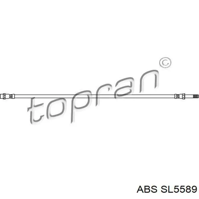 Гнучка гальмівна трубка задня ABS SL5589