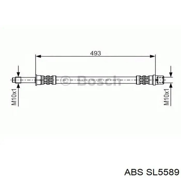 Шланг гальмівний задній ABS SL5589 ціна, від 6.09 USD
