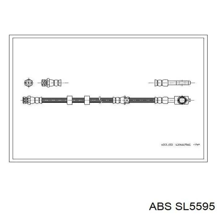 Купити SL5595 ABS Гальмівні шланги передні