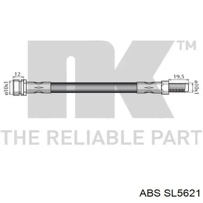 Шланг гальмівний задній SL5621 ABS