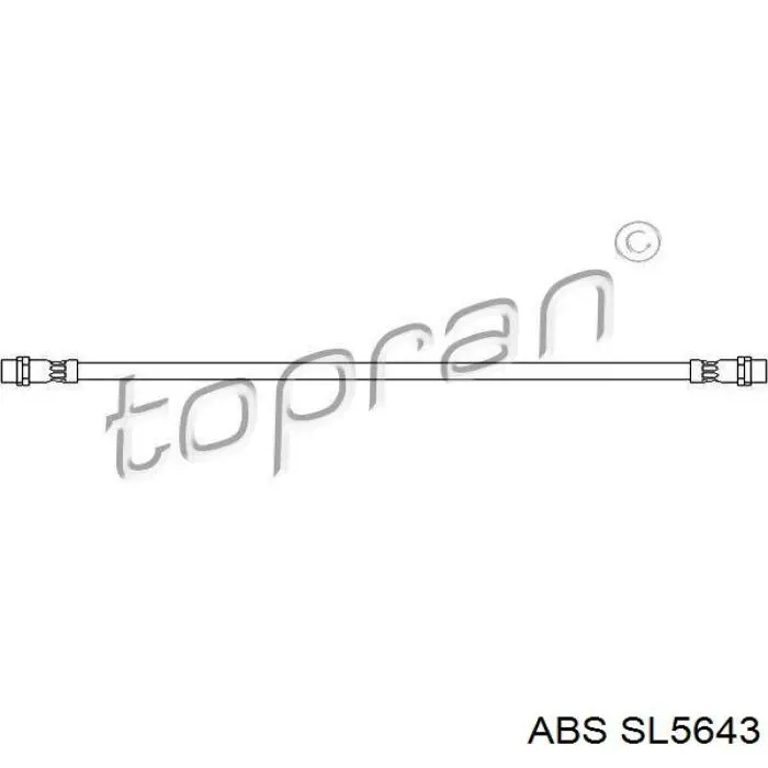 Шланг гальмівний задній ABS SL5643 ціна, від 5.37 USD