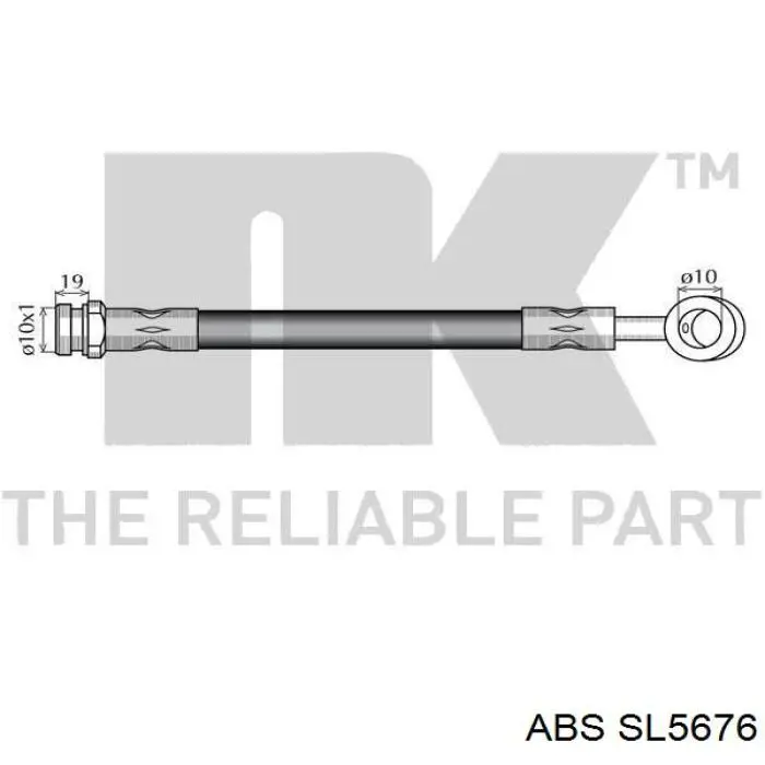 Шланг гальмівний передній, правий SL5676 ABS