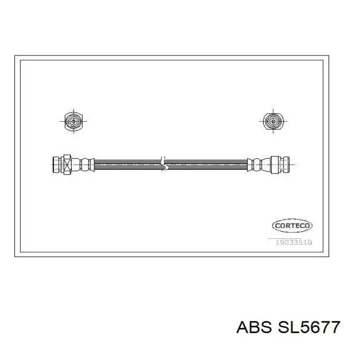 Шланг гальмівний задній ABS SL5677 ціна, від 6.52 USD