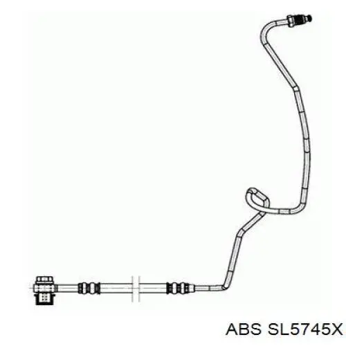 Шланг гальмівний задній, лівий ABS SL5745X ціна, від 15.69 USD