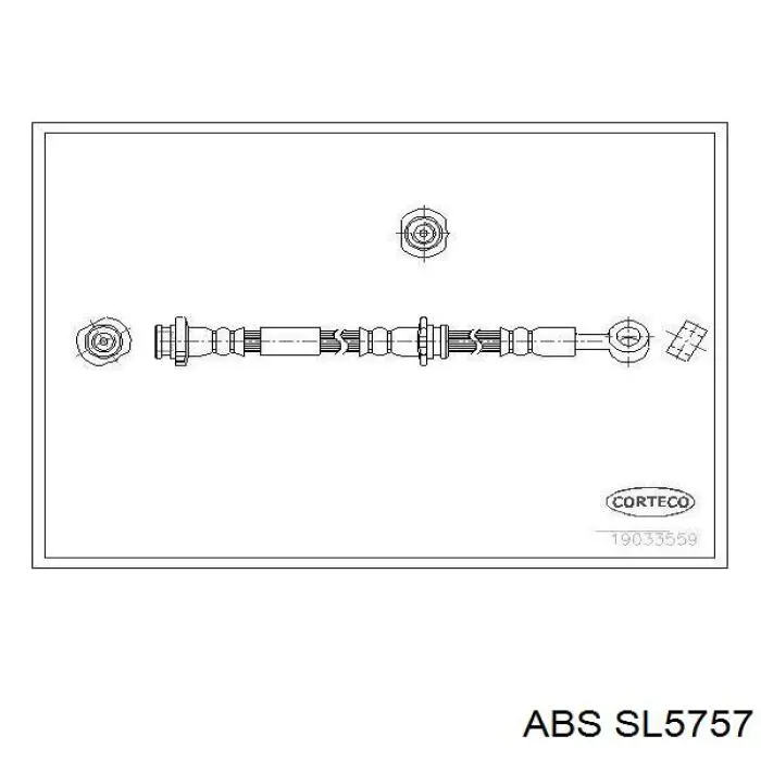 Шланг гальмівний задній, лівий 46211AV710 Nissan/Infiniti