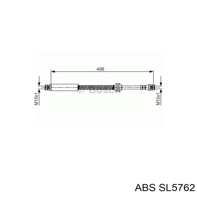 Купити SL5762 ABS Шланг гальмівний задній