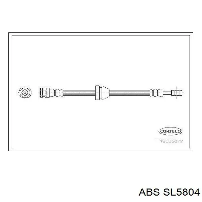 Шланг гальмівний передній SL5804 ABS