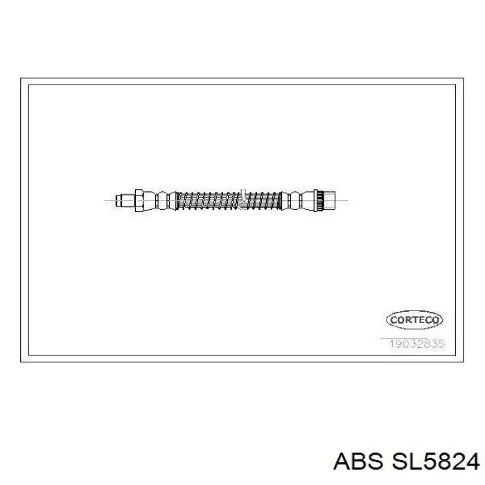 Купити SL5824 ABS Шланг гальмівний задній
