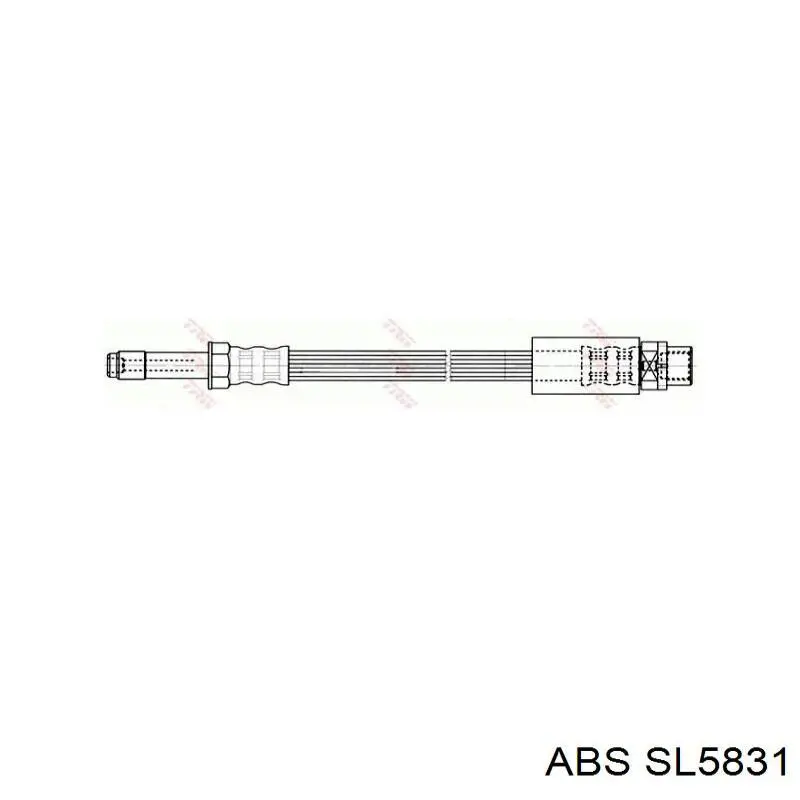 Шланг гальмівний задній ABS SL5831 ціна, від 5.07 USD