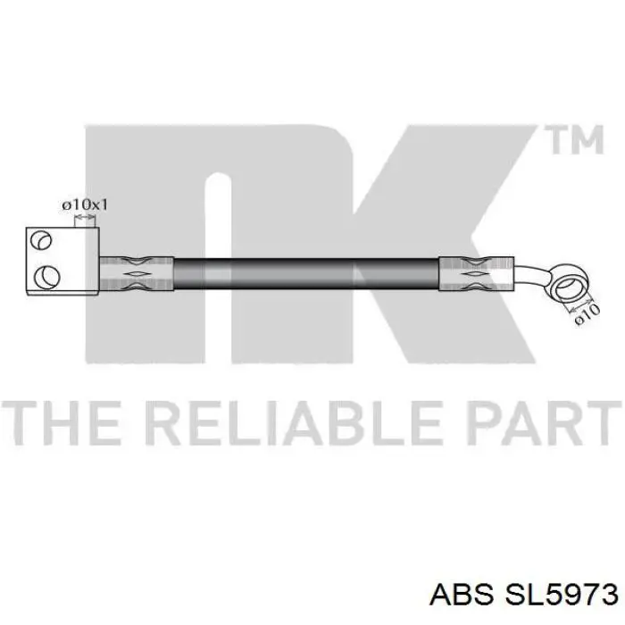 Купити SL5973 ABS Шланг гальмівний передній, лівий