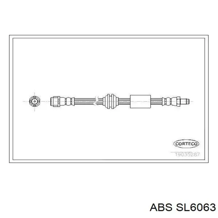 Купити SL6063 ABS Гальмівні шланги передні