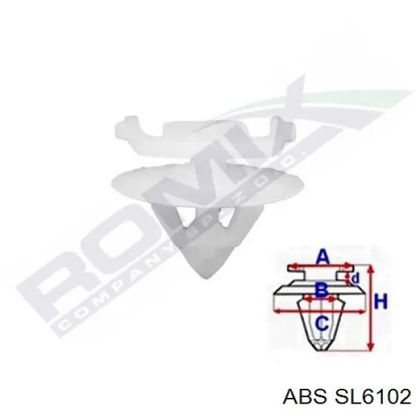 Шланг гальмівний задній, лівий ABS SL6102 ціна, від 18.00 USD
