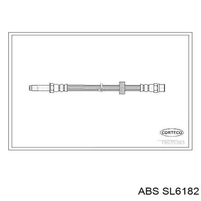 SL6182 ABS Гнучка гальмівна трубка передня