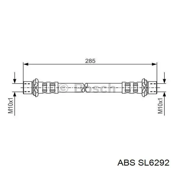 9094702F23 Toyota Шланг гальмівний задній, правий