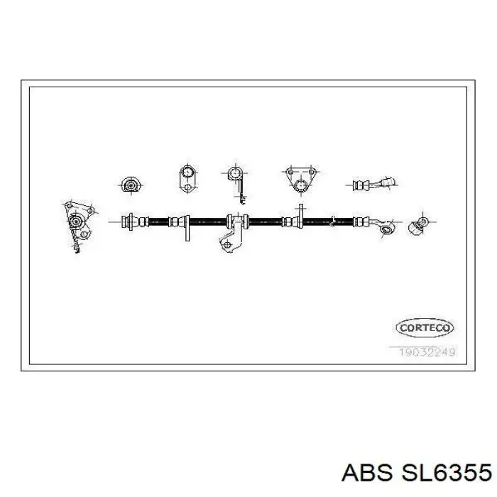 Купити T28127 Brembo Шланг гальмівний передній, лівий