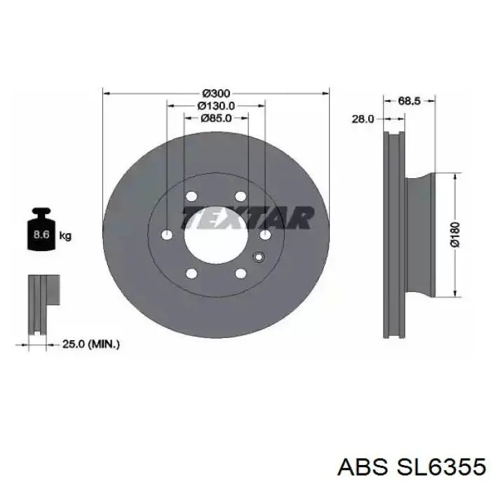 Шланг гальмівний передній, лівий Brembo T28127