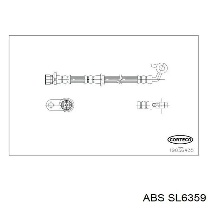 Шланг гальмівний передній, лівий Masuma BH6112 ціна, від 12.50 USD