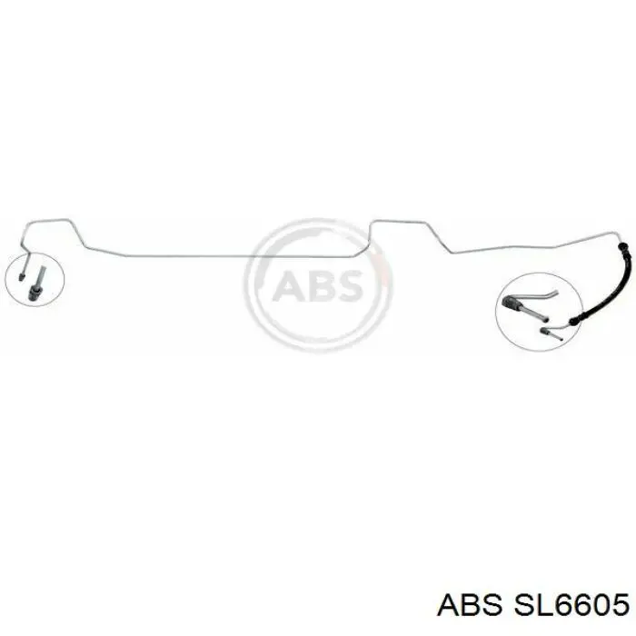 Купити 8200674688 Renault (RVI) Шланг гальмівний задній, лівий