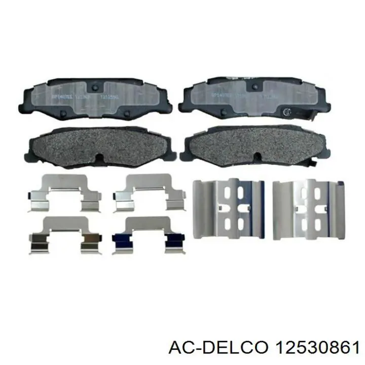 Передні тормозні колодки 89047670 General Motors