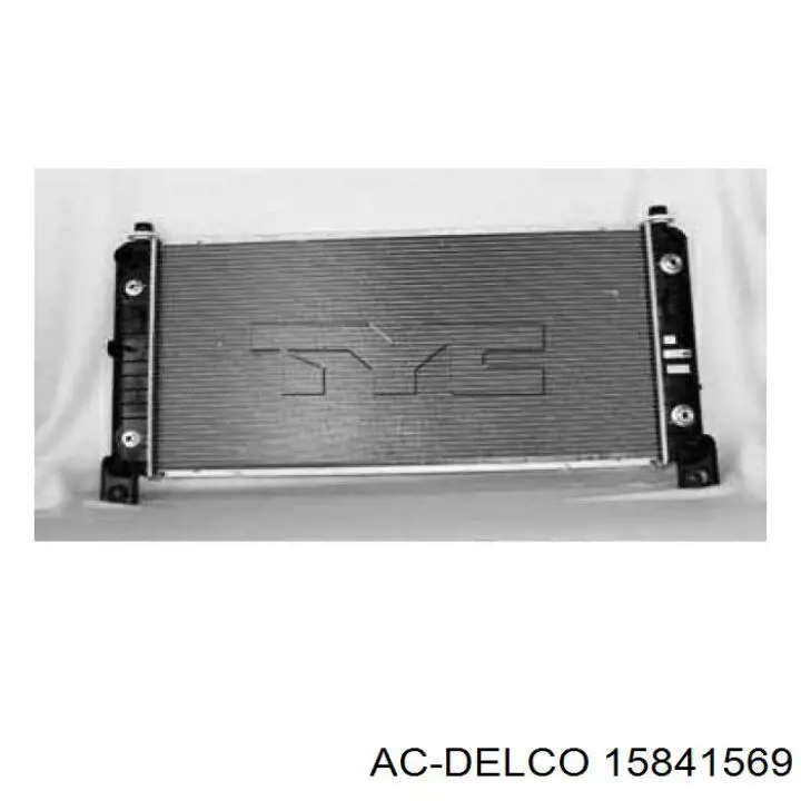 15841569 AC Delco радіатор охолодження двигуна