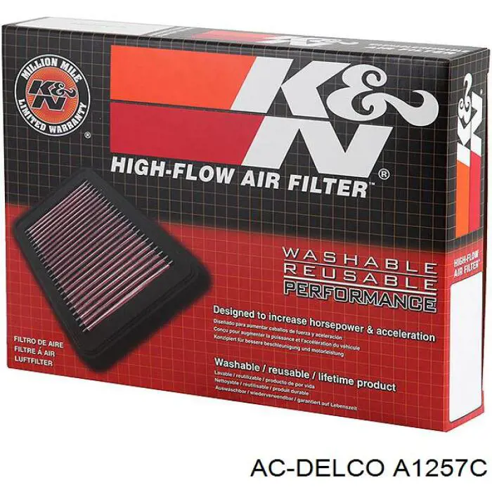 A1257C AC Delco фільтр повітряний