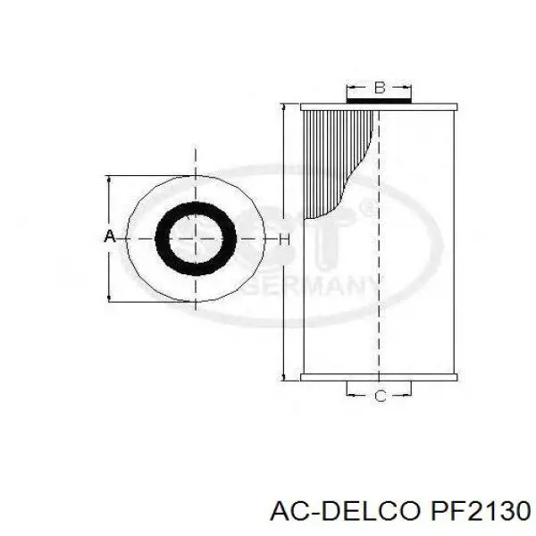 PF2130 AC Delco фільтр масляний