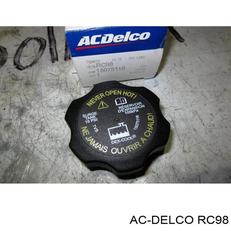 RC98 AC Delco кришка/пробка розширювального бачка