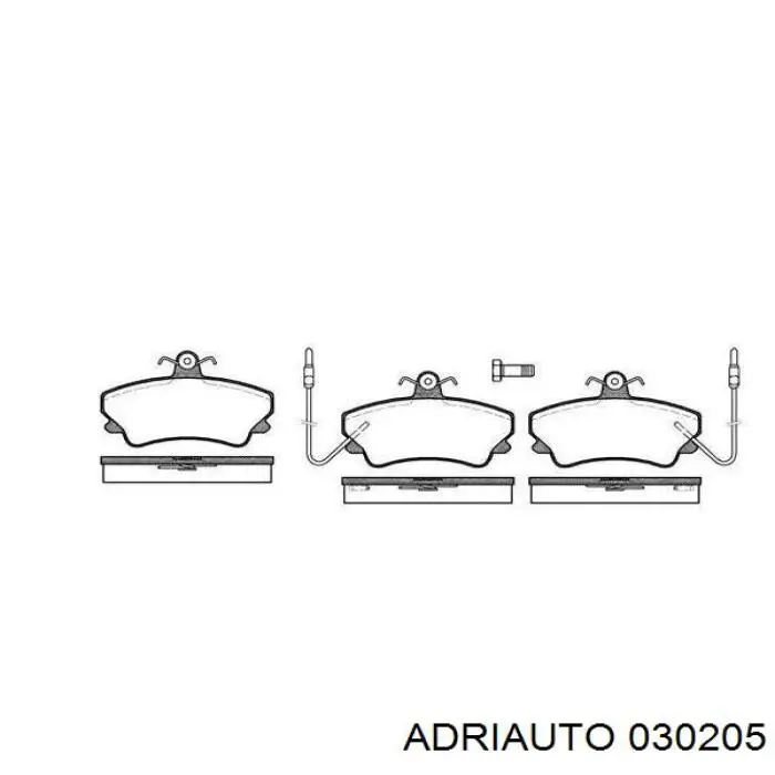 Трос ручного гальма задній, правий/лівий Adriauto 030205 ціна, від 9.73 USD