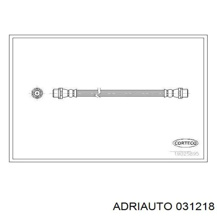 Шланг гальмівний задній Adriauto 031218 ціна, від 4.02 USD
