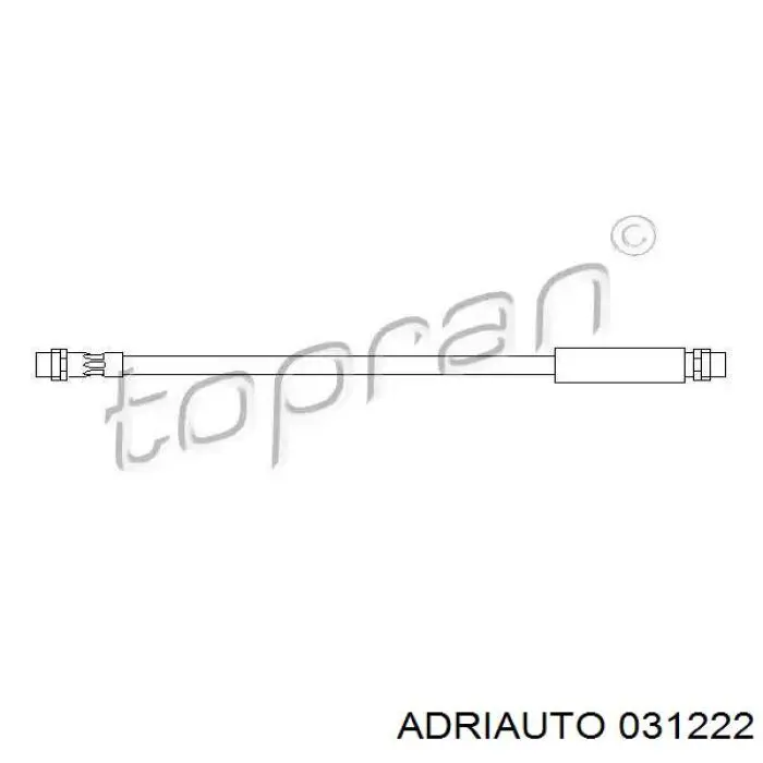 Шланг гальмівний передній 031222 Adriauto