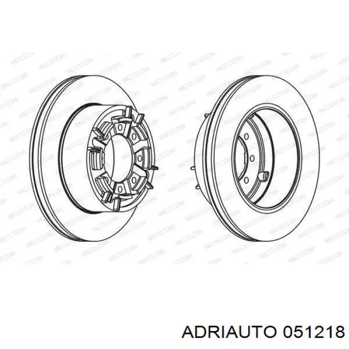 Шланг гальмівний задній Adriauto 051218 ціна, від 7.42 USD