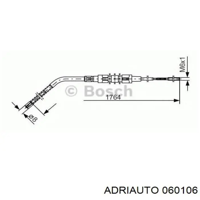 Трос зчеплення Adriauto 060106 ціна, від 10.46 USD
