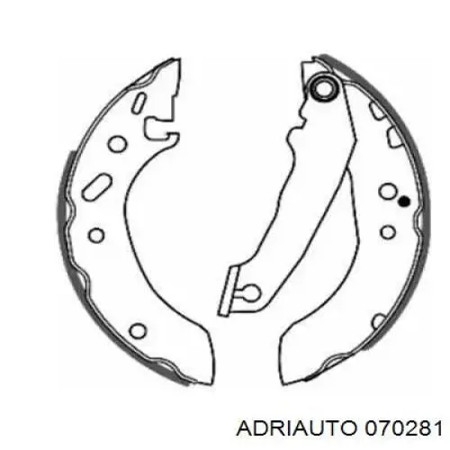 Трос стоянкового гальма задній лівий Adriauto 070281 ціна, від 13.71 USD