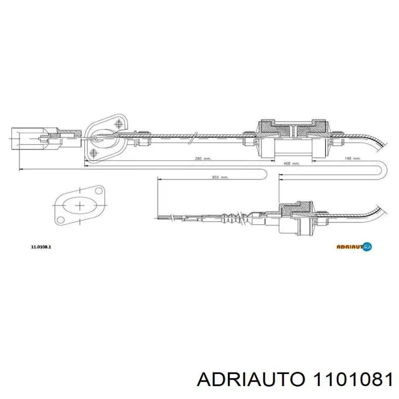 Купити 1101081 Adriauto Трос зчеплення