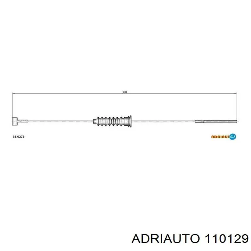 Трос зчеплення Adriauto 110129 ціна, від 3.82 USD
