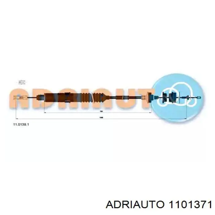 Купити 1101371 Adriauto Трос зчеплення