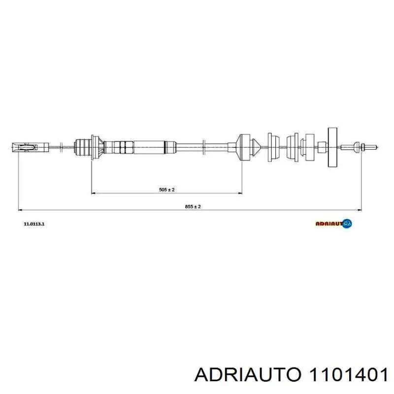 Купити 1101401 Adriauto Трос зчеплення