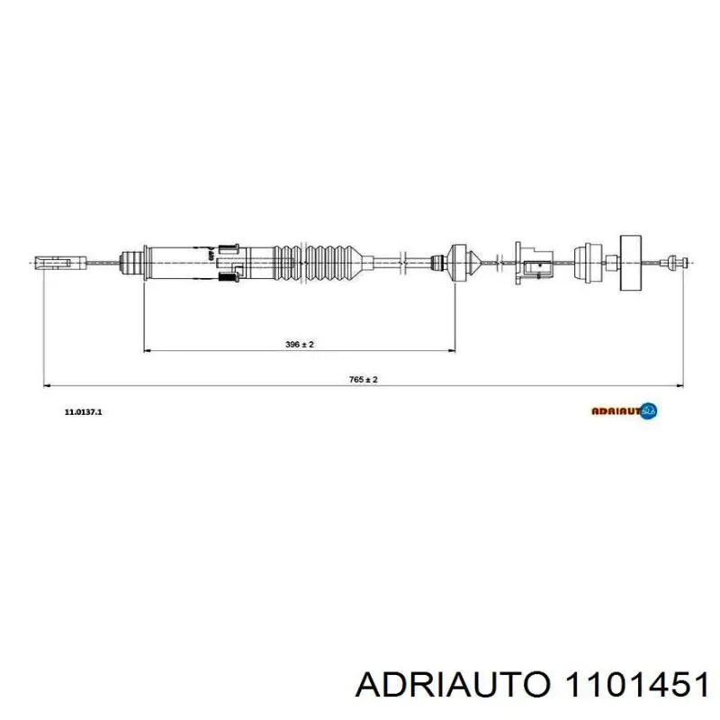 Купити 1101451 Adriauto Трос зчеплення