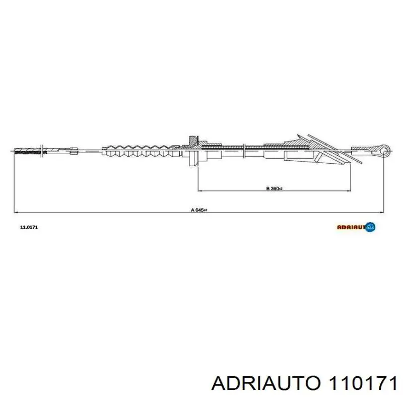 Трос зчеплення Adriauto 110171 ціна, від 5.23 USD
