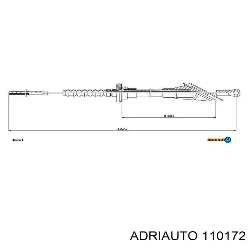 Трос зчеплення 110172 Adriauto