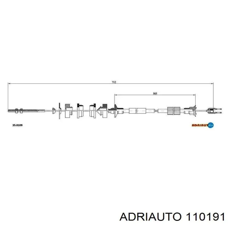 Купити 110191 Adriauto Трос зчеплення