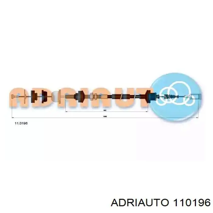 Купити 110196 Adriauto Трос зчеплення